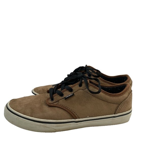 Van Skate Shoe Youth Size 7 Brown Off The Wall Old Skool Suede - Picture 1 of 5